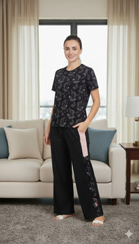 Tropical Black Nightwear