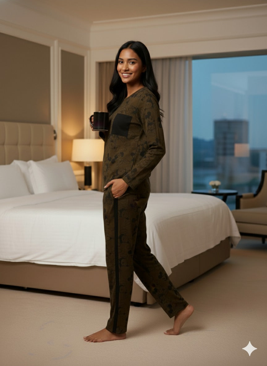 Mickey Mouse Olive Nightwear