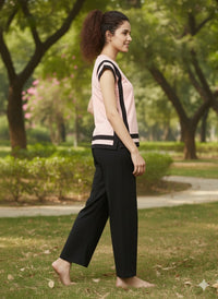 Peach Side Slit Nightwear  MX_CBS16