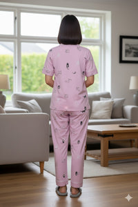 Kitty-Cat Lavender Nightwear