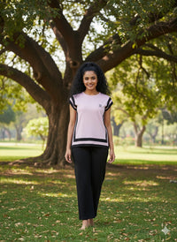 Lavender Side Slit Nightwear MX_CBS16