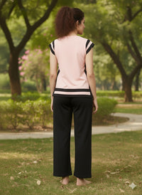 Peach Side Slit Nightwear  MX_CBS16