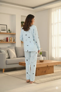 Kitty-Cat Blue Nightwear