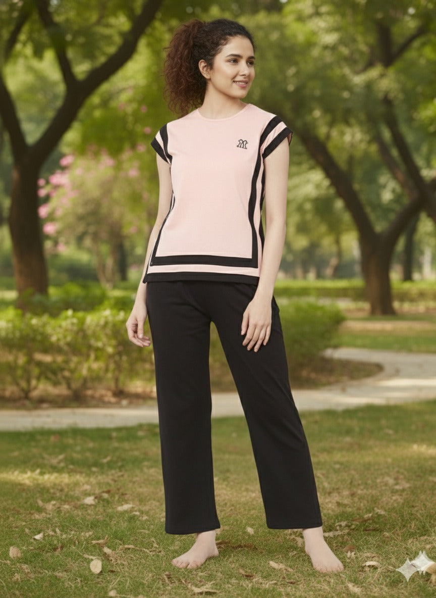 Peach Side Slit Nightwear  MX_CBS16